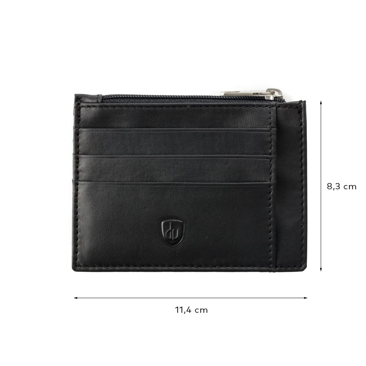 dv Slim leather credit card wallet - Black