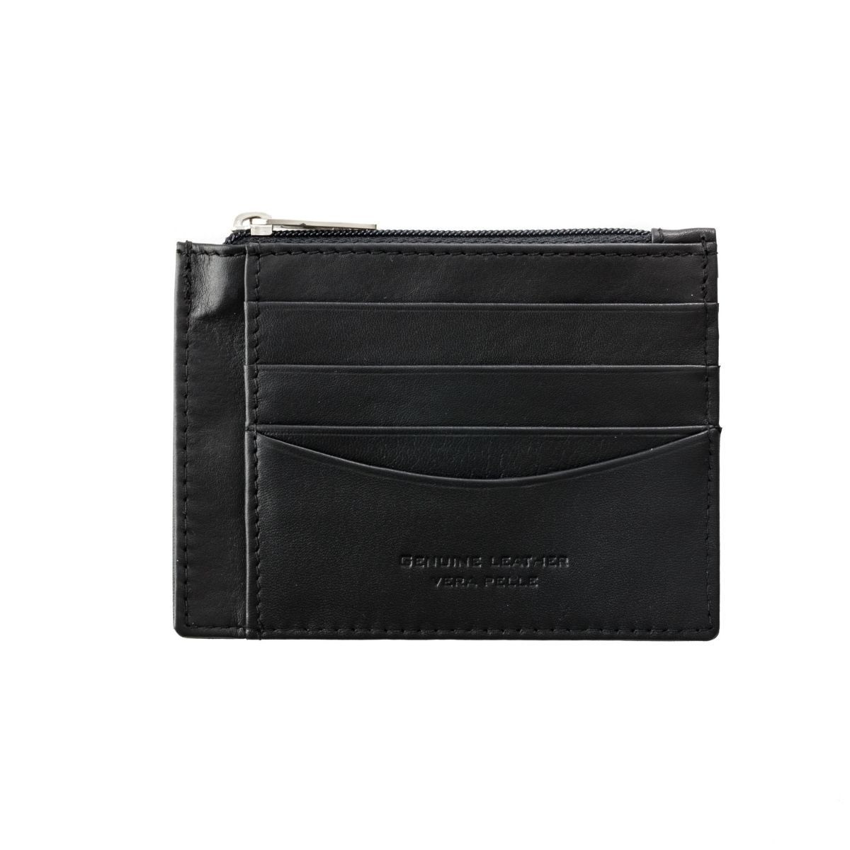 dv Slim leather credit card wallet - Black