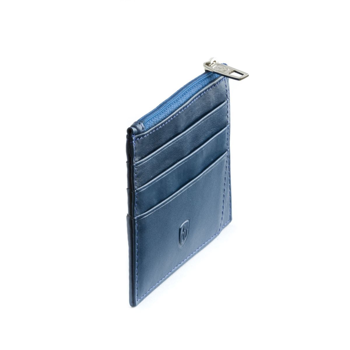 dv Slim leather credit card wallet - Blue