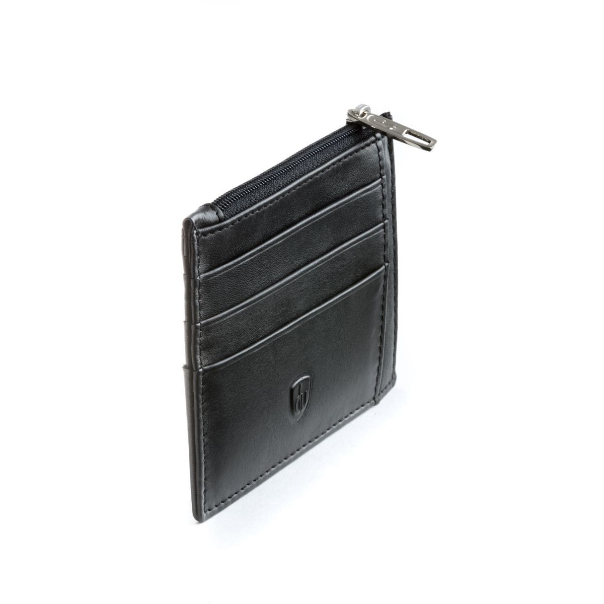 dv Slim leather credit card wallet - Black