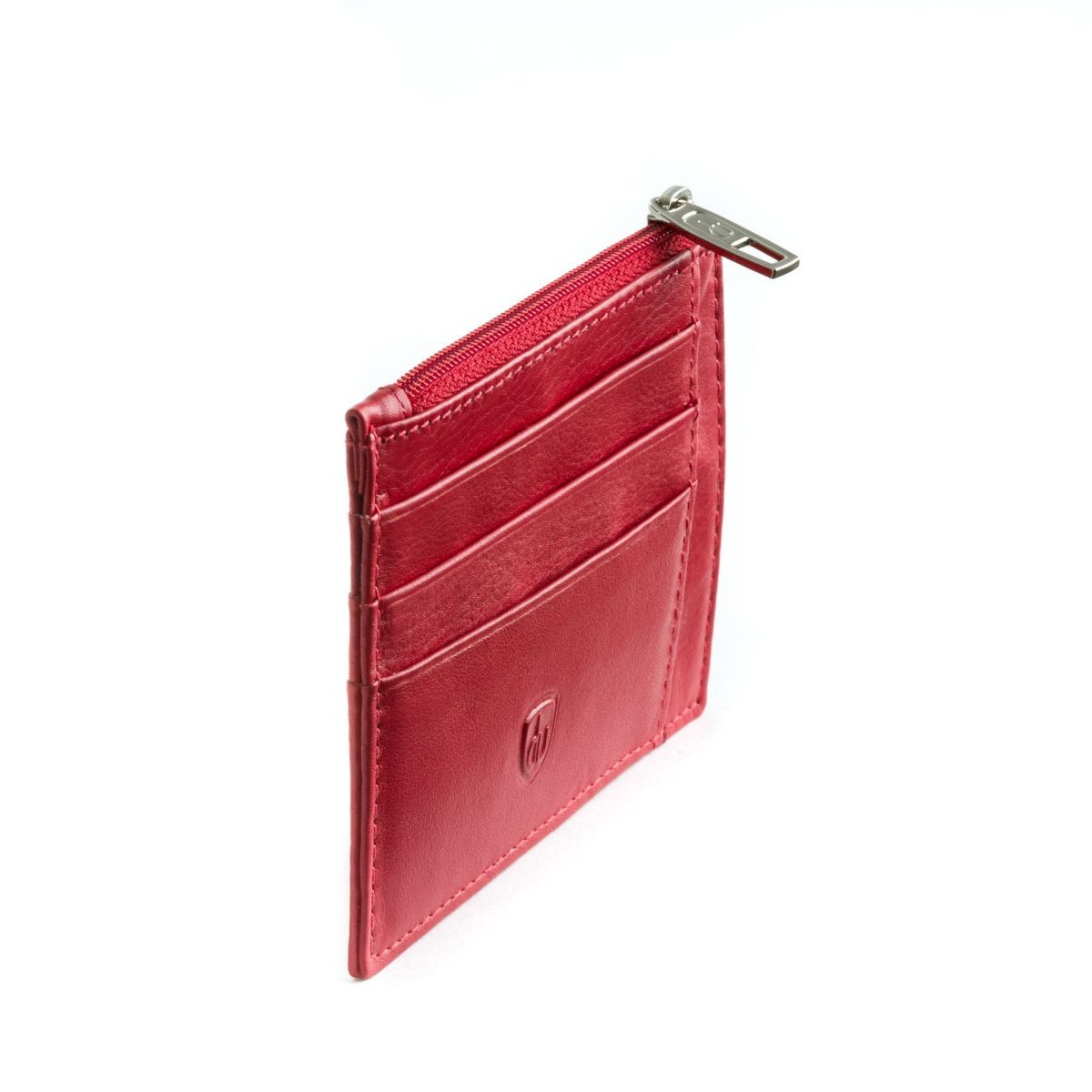 dv Slim leather credit card wallet - Red