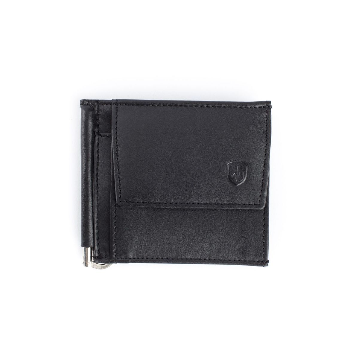 dv Small Leather Wallet With Clips And Coin Pocket - Black