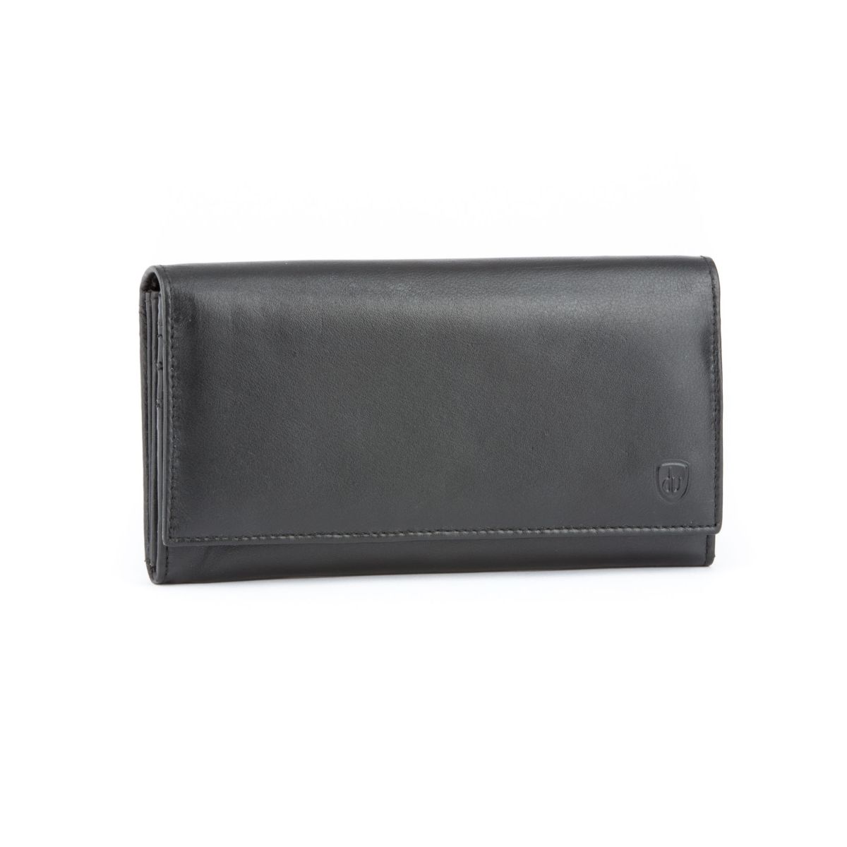 dv Ladies accordion premium leather wallet - Dark Brown