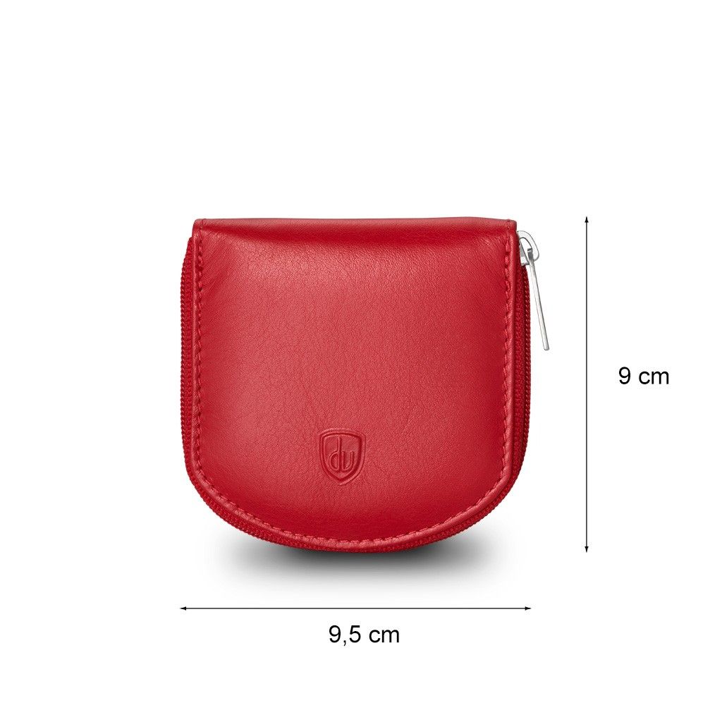 dv Leather Coin Purse - Red