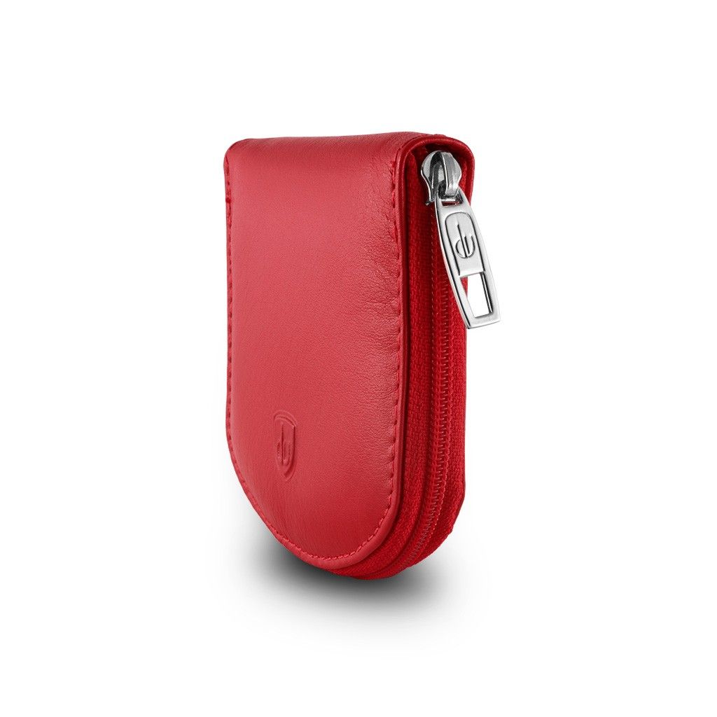 dv Leather Coin Purse - Red