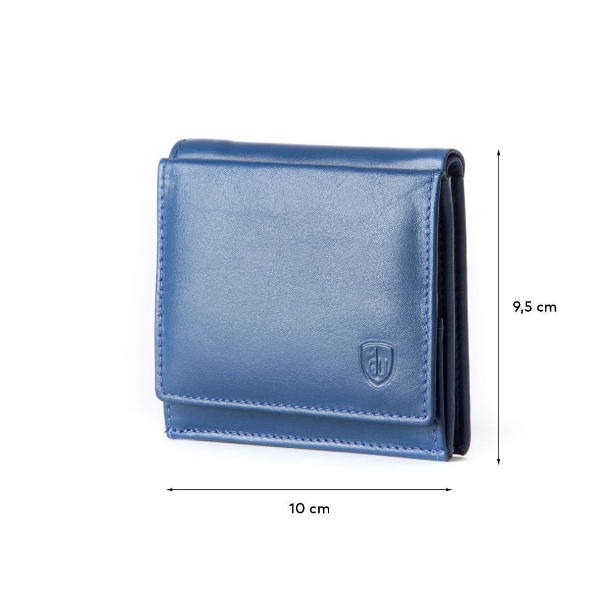 dv Small mans elegant billfold wallet  - Blue