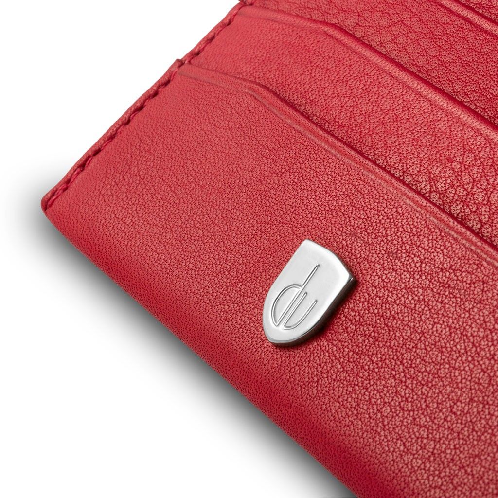 dv Minimalist leather credit card wallet - Red
