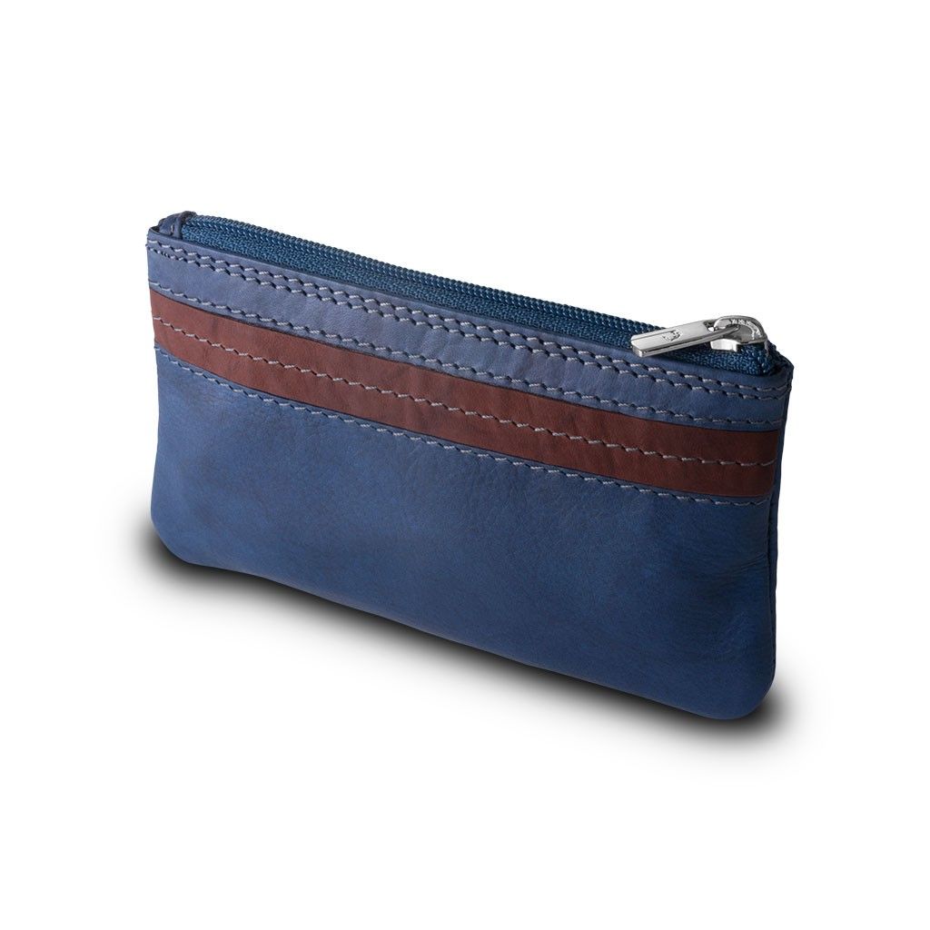 NUVOLA PELLE Leather key holder - Blue