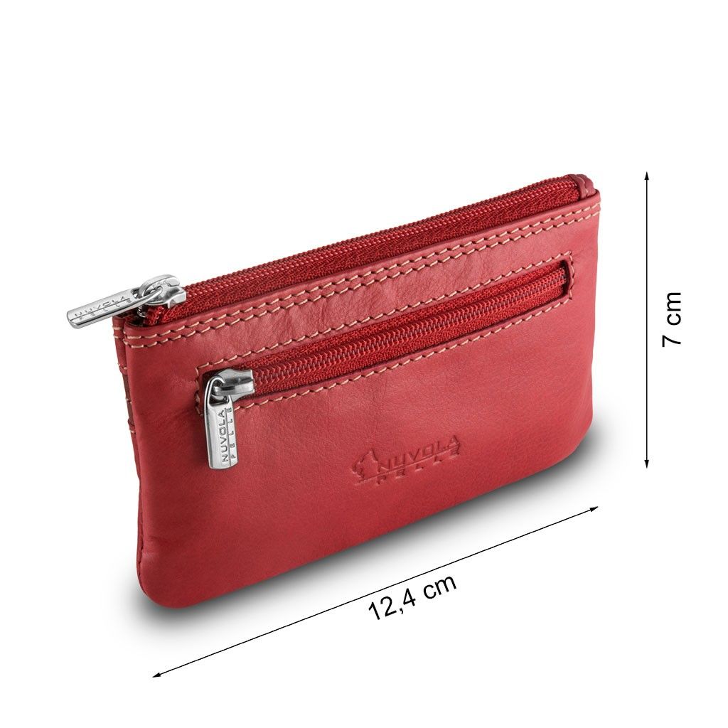 NUVOLA PELLE Leather key holder - Red