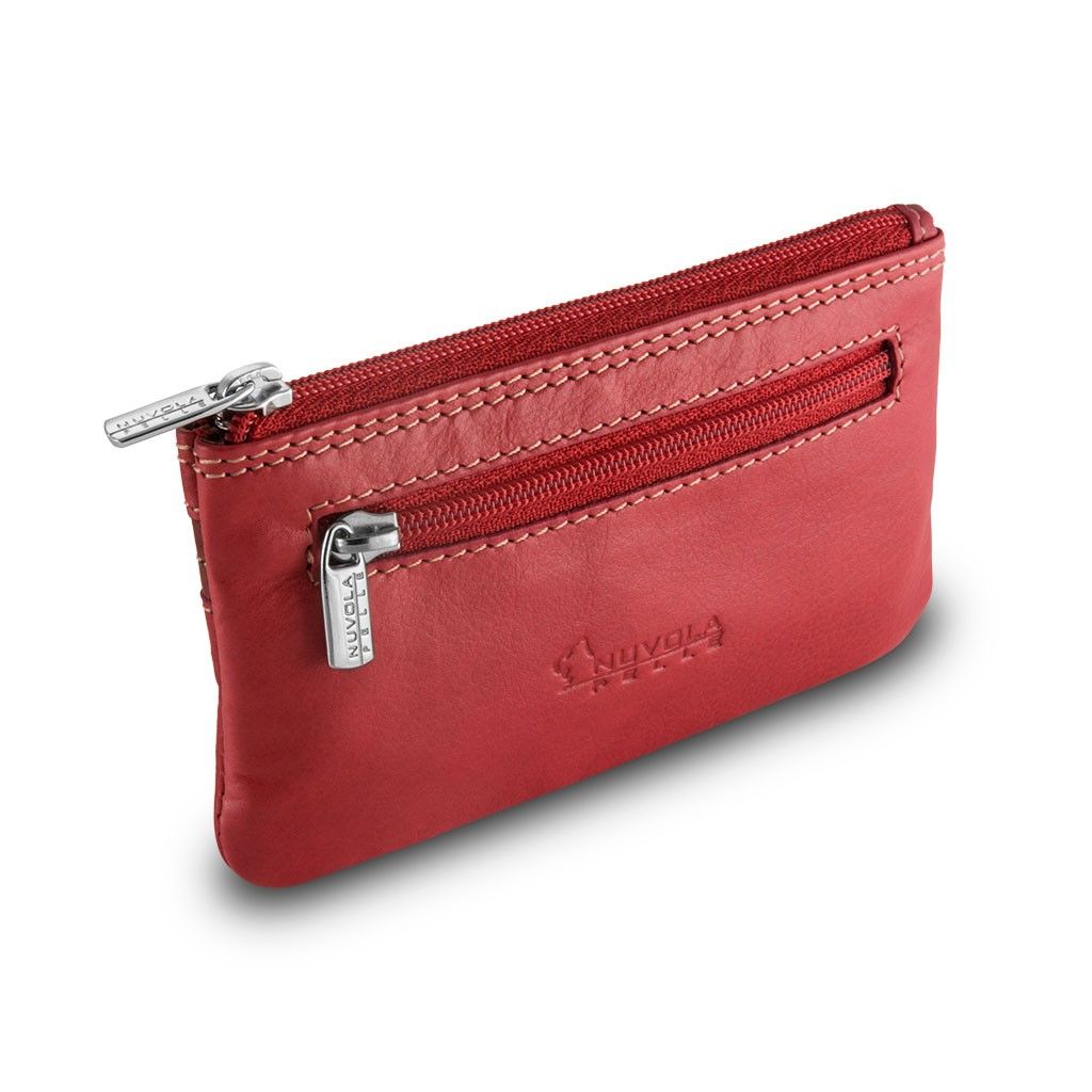 NUVOLA PELLE Leather key holder - Red
