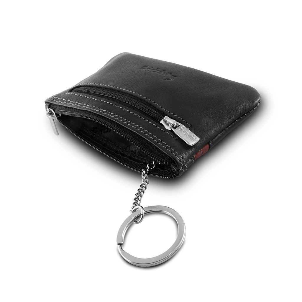 NUVOLA PELLE Leather key holder - Black