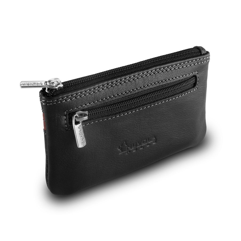 NUVOLA PELLE Leather key holder - Black