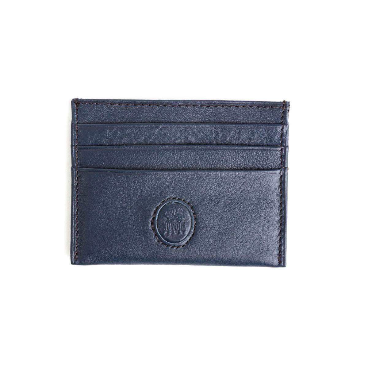 NUVOLA PELLE Minimalist leather credit card wallet - Blue