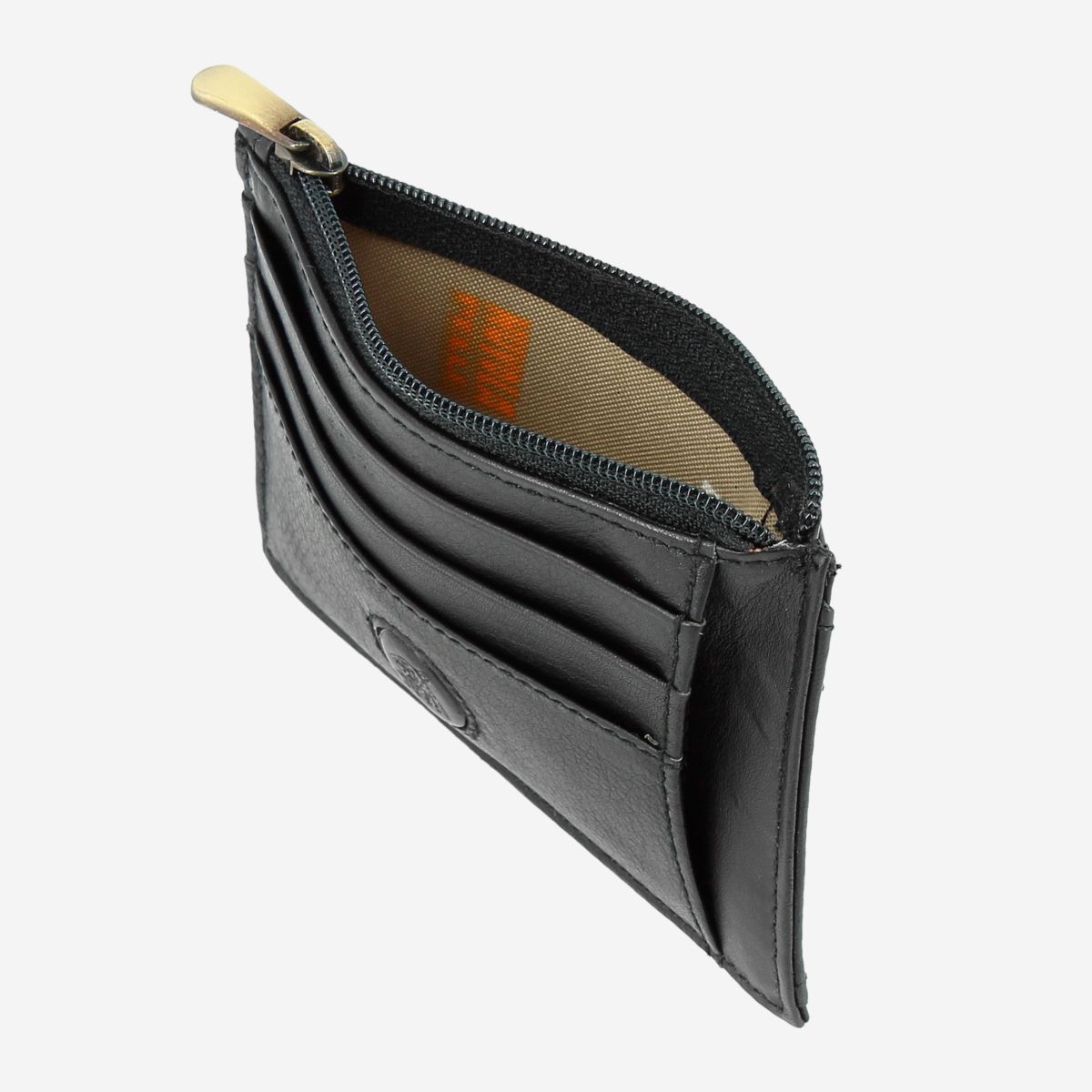 NUVOLA PELLE Slim Leather Credit Card Wallet - Black