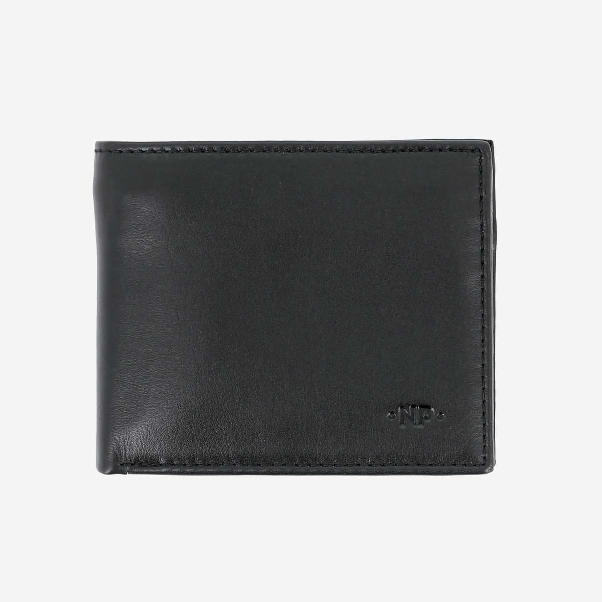 NUVOLA PELLE Small Wallet For Men With Coin Purse - Black