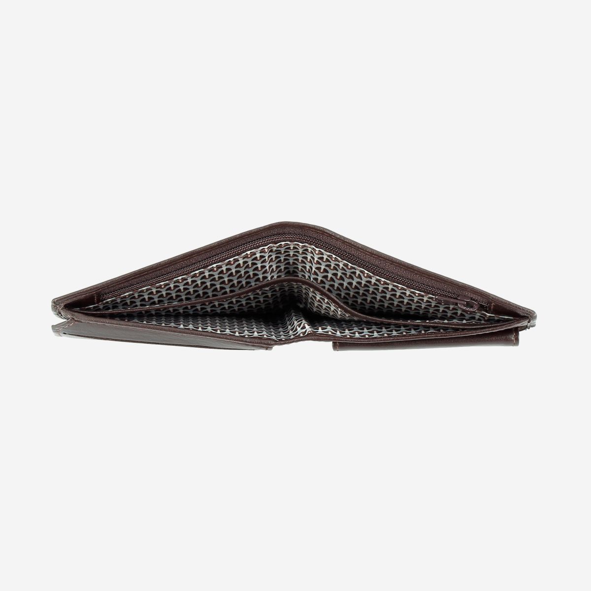 NUVOLA PELLE Small Wallet For Men With Coin Purse - Dark Brown