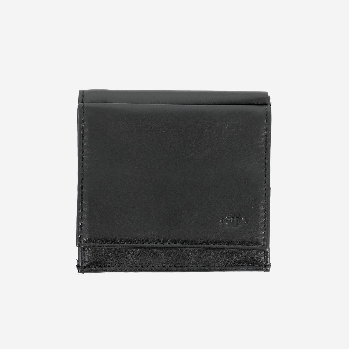 NUVOLA PELLE Small Unique Leather Wallet  - Black