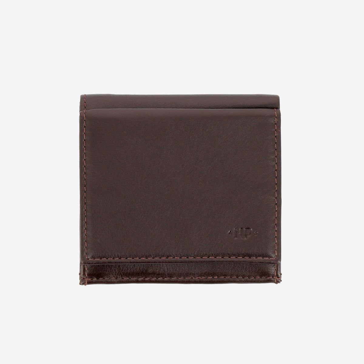 NUVOLA PELLE Small Unique Leather Wallet  - Dark Brown