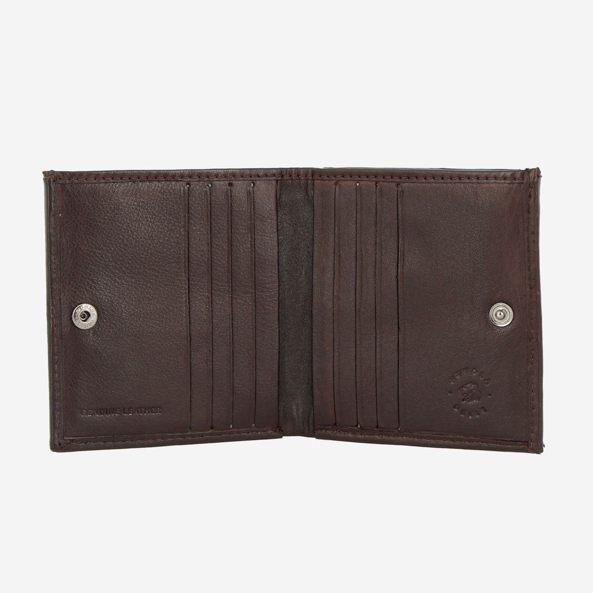 Nuvola Pelle Leather Coin Purse Dark Brown