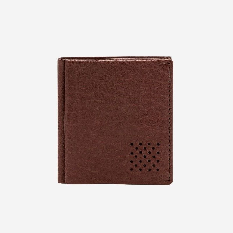 DuDu Small Unique Leather Wallet  - Brown