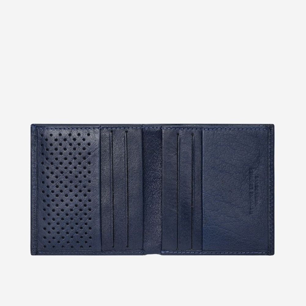 DuDu Small Unique Leather Wallet  - Blue