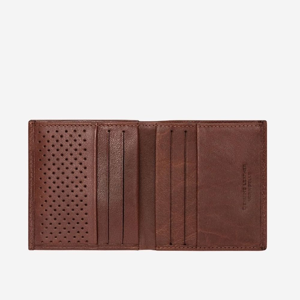 DuDu Small Unique Leather Wallet  - Brown