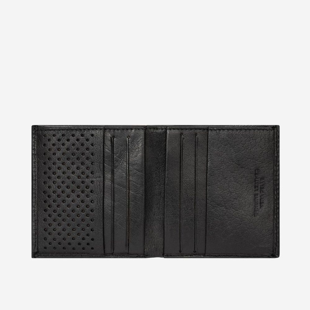 Small Unique Leather Wallet  - Black