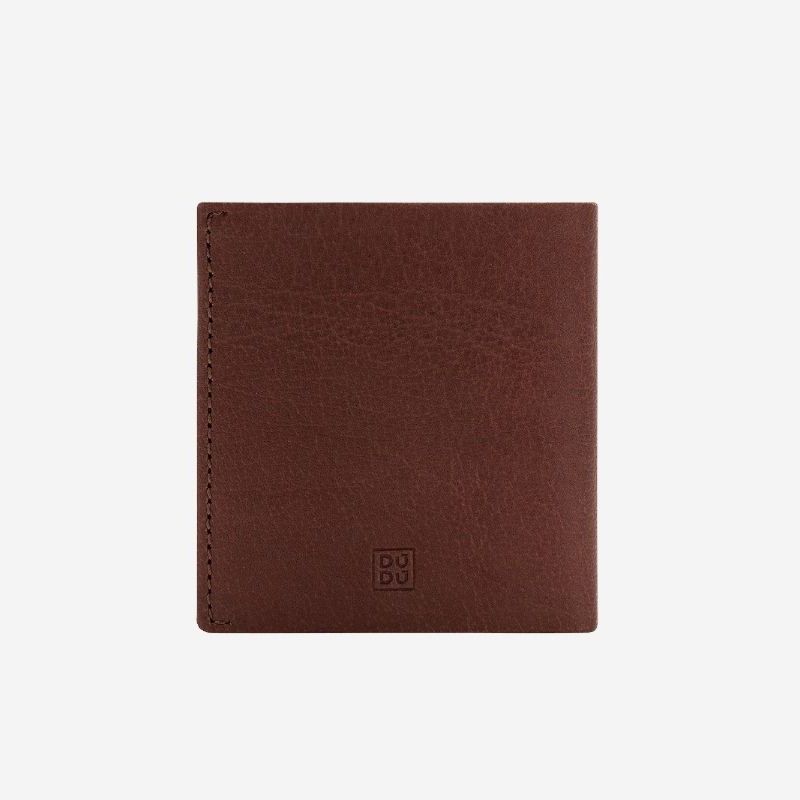 DuDu Small Unique Leather Wallet  - Brown