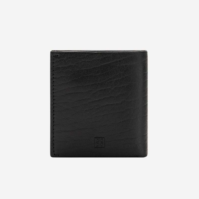 DuDu Small Unique Leather Wallet  - Black