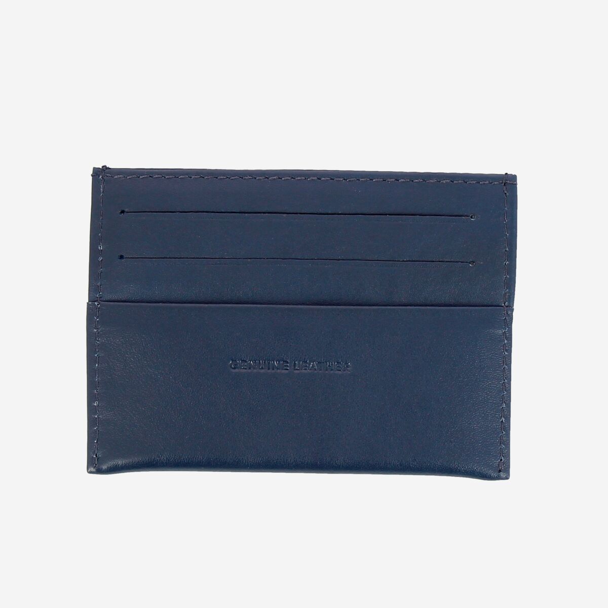 NUVOLA PELLE Minimalist leather credit card wallet - Blue