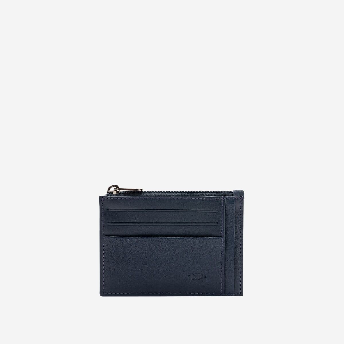 NUVOLA PELLE Slim Leather Credit Card Wallet - Blue