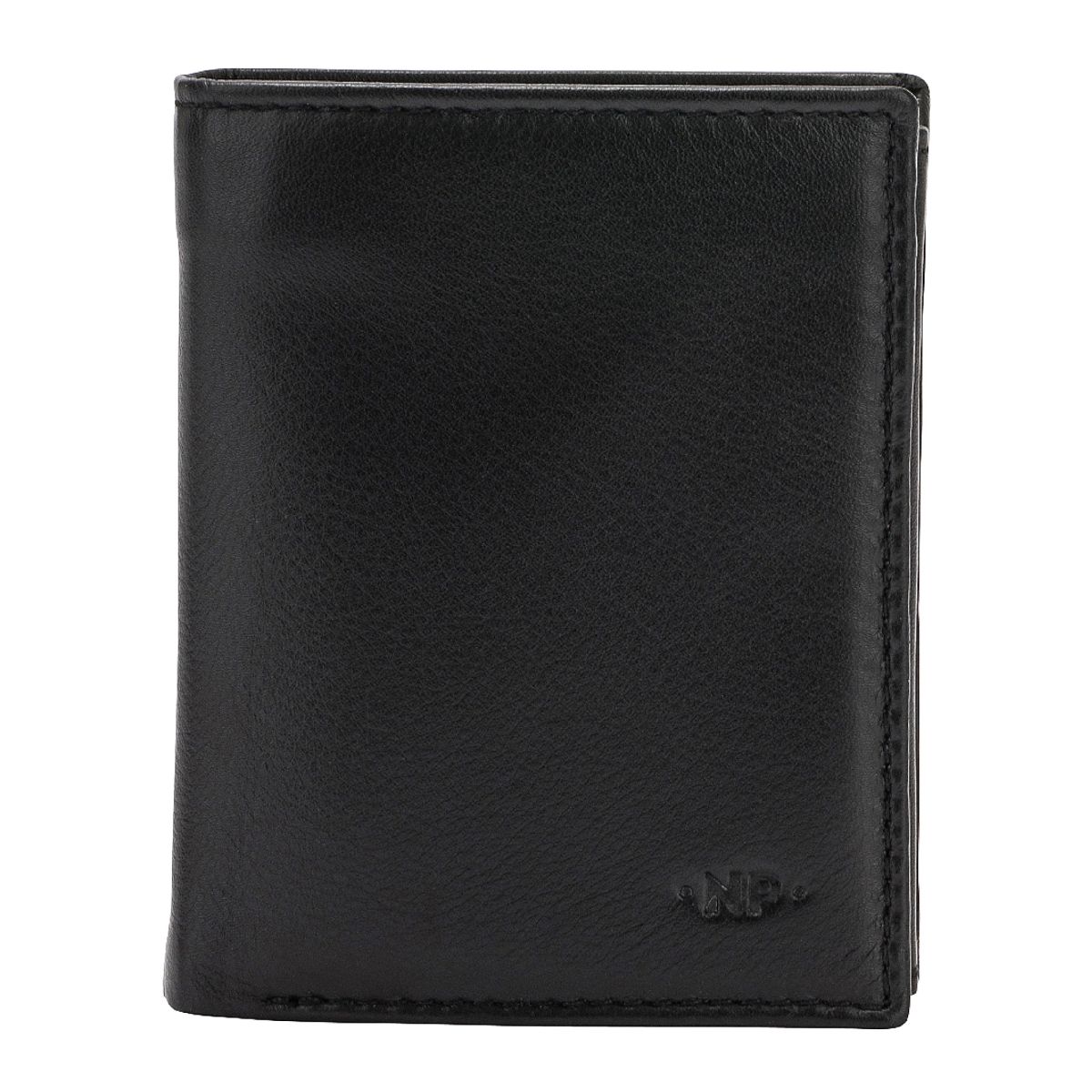 NUVOLA PELLE Small mens wallet with coin pocket - Black