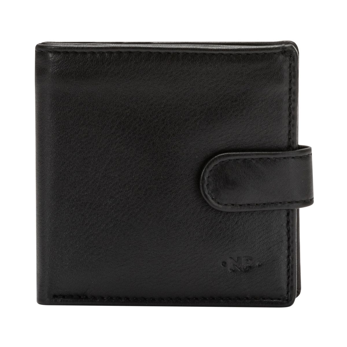 NUVOLA PELLE Small mens wallet with coin pocket - Black