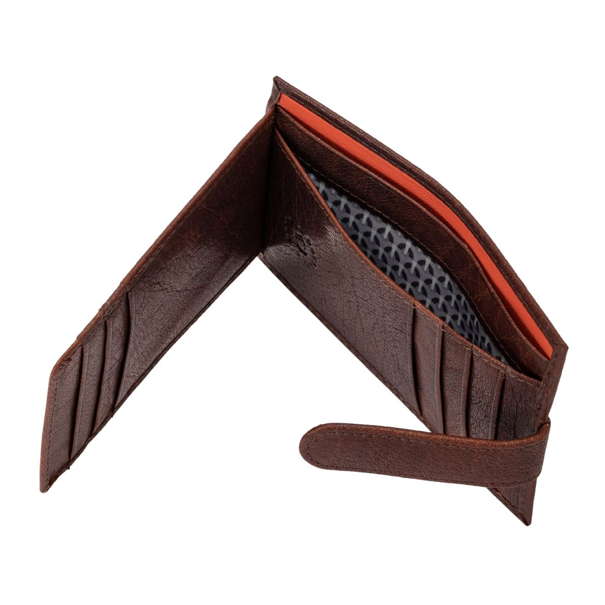 NUVOLA PELLE Compact multi color credit card holder wallet - Brown