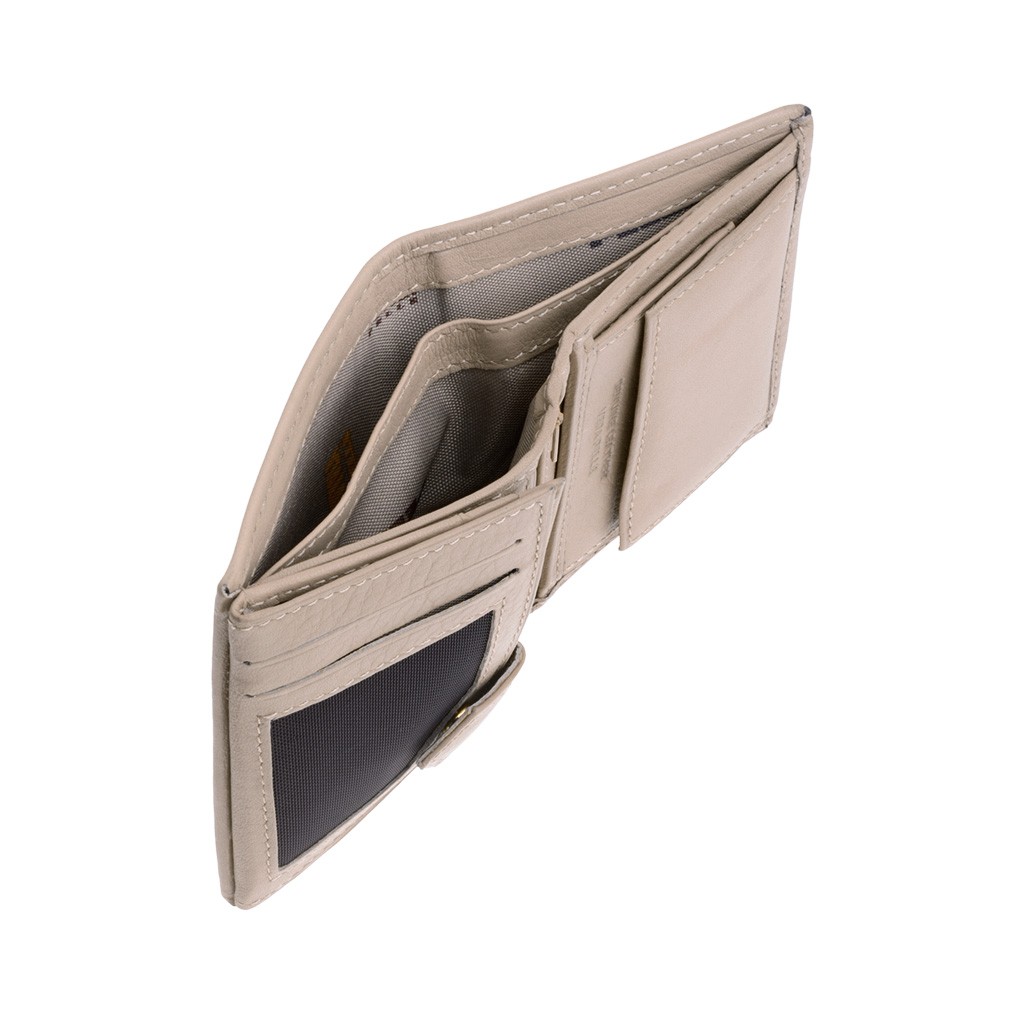 NUVOLA PELLE Vertical small leather wallet - Natural