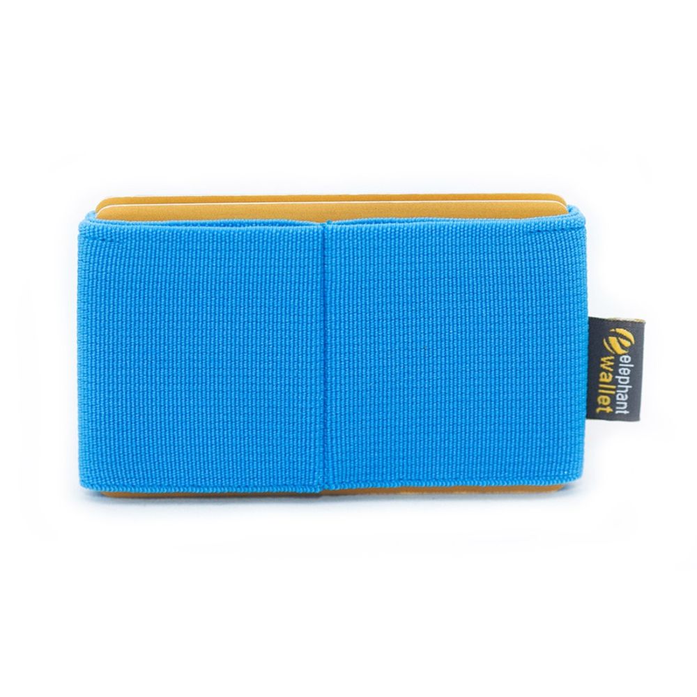 elephant Minimalist Rubber Wallet - Azure