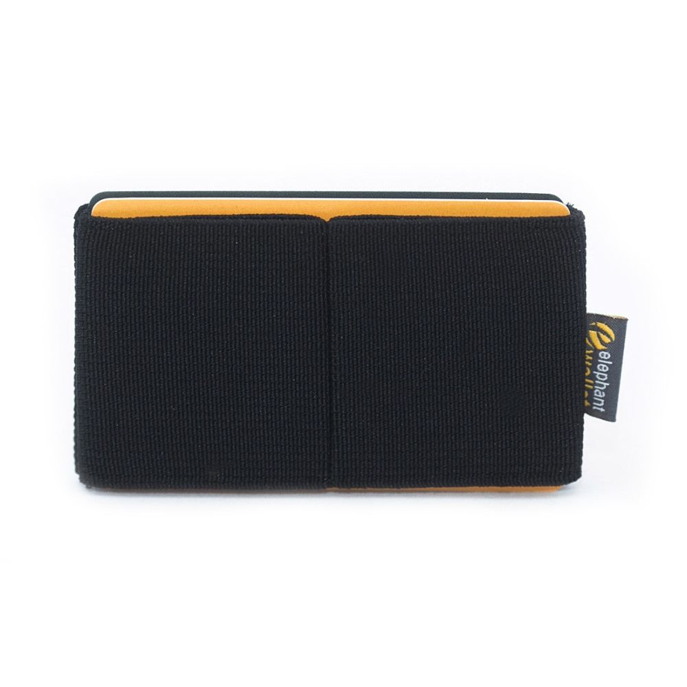 elephant Minimalist Rubber Wallet - Black