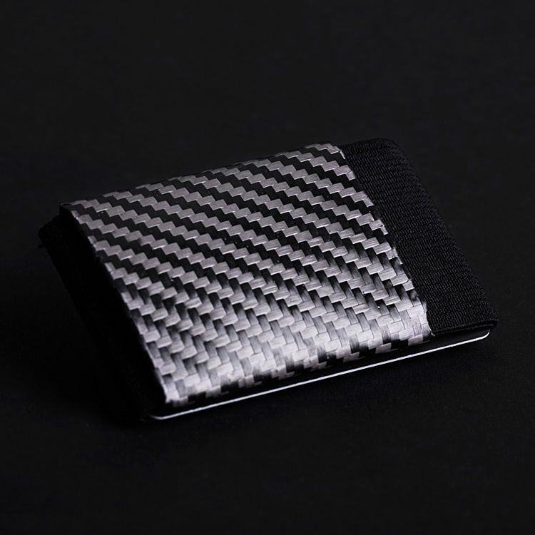 elephant Minimalist Soft Carbon - Rubber Wallet - Black