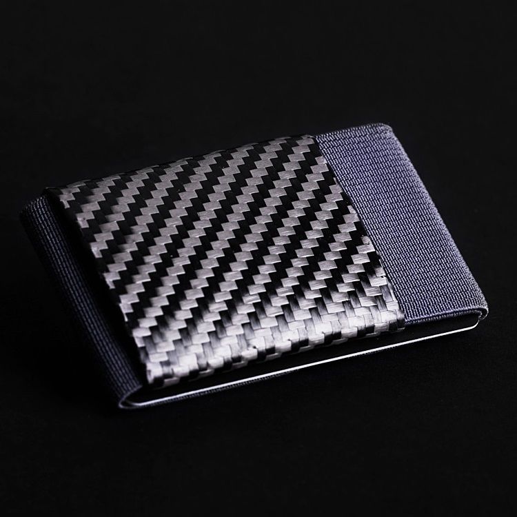 elephant Minimalist Soft Carbon - Rubber Wallet - Gray