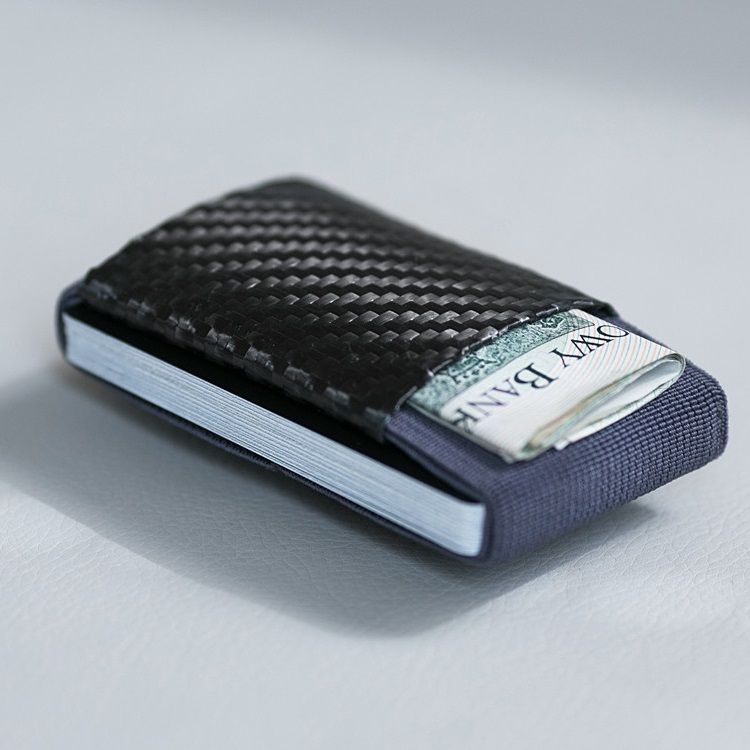 elephant Minimalist Soft Carbon - Rubber Wallet - Gray