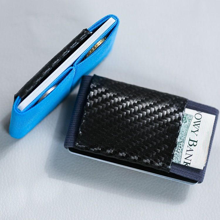 elephant Minimalist Soft Carbon - Rubber Wallet - Azure