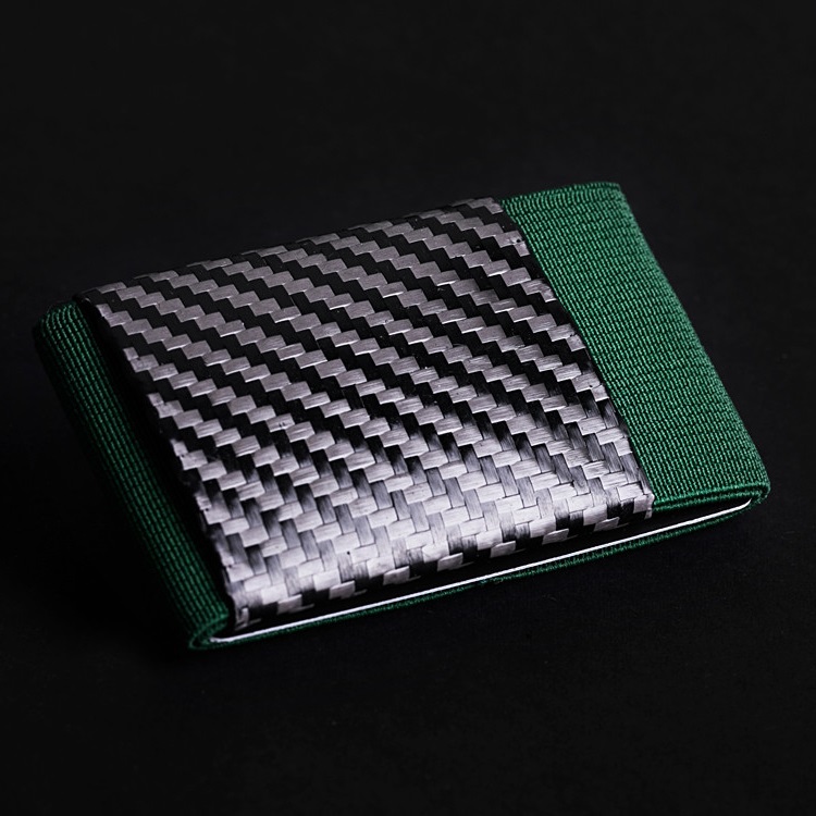 elephant Minimalist Soft Carbon - Rubber Wallet - Green