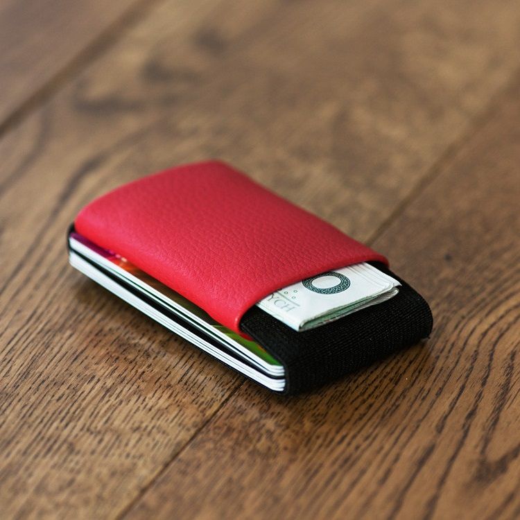 elephant Minimalist Rubber Wallet - Red