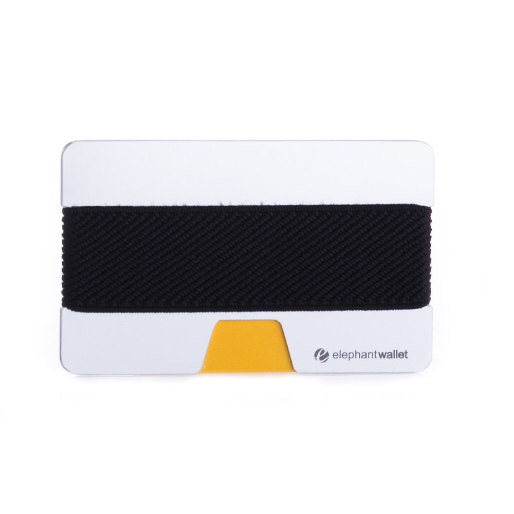 elephant Minimalist Aluminum Wallet - Aluminum/Black