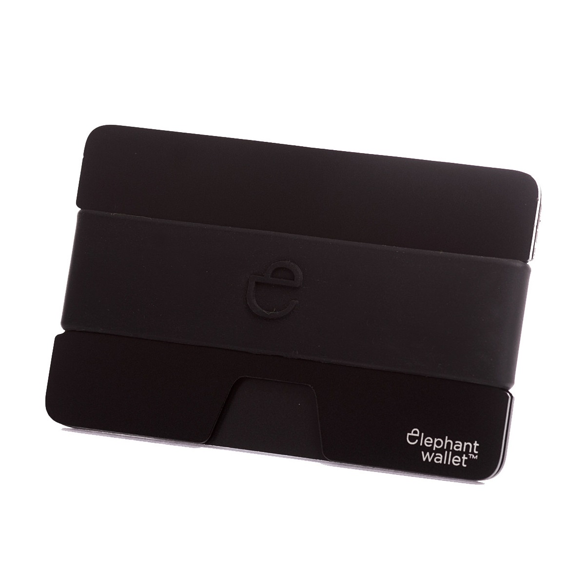 elephant Minimalist Aluminum Wallet - Black