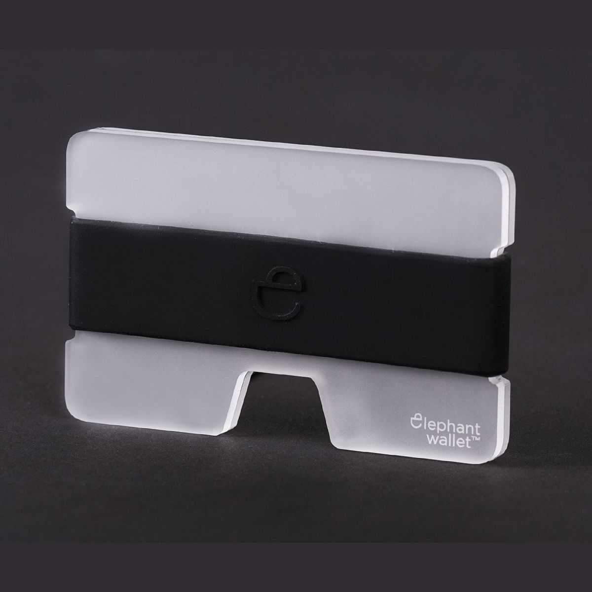 Minimalist Plexi Wallet - Clear/Black