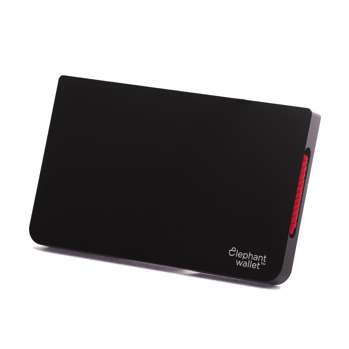 elephant Minimalist Aluminum Wallet - Black/Red