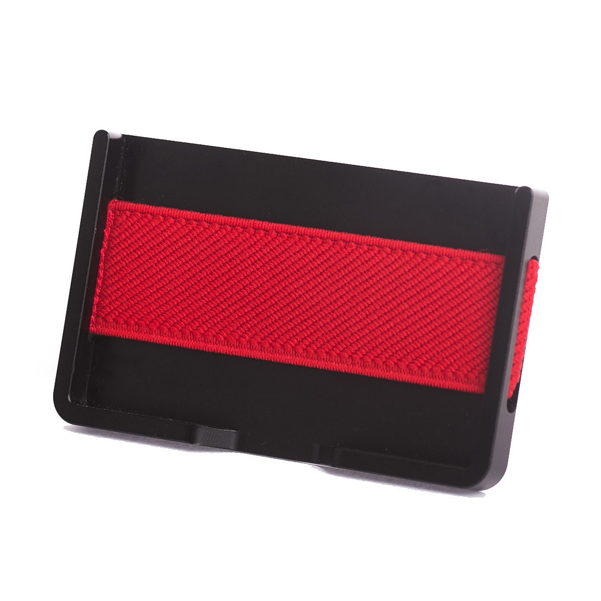 elephant Minimalist Aluminum Wallet - Black/Red