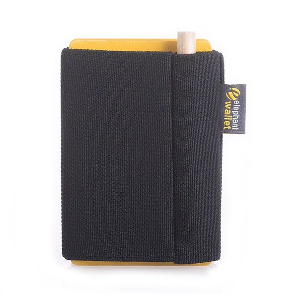 elephant Minimalist Rubber Wallet - Black