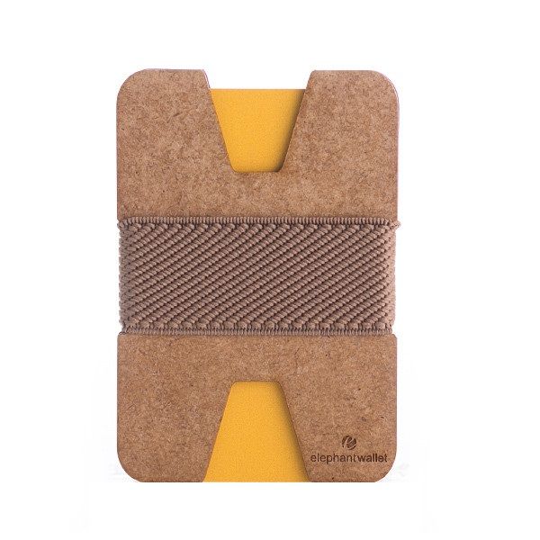 elephant Minimalist Wood Wallet - Wood/Light Brown